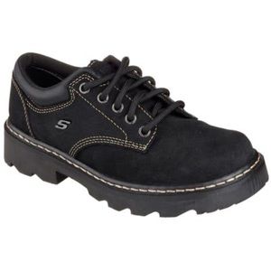 Skechers Y2K Women's Parties Mate Oxford Shoes Size 7 Black Suede